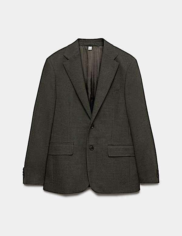 Tailored Fit Wool Rich Twill Blazer - AU