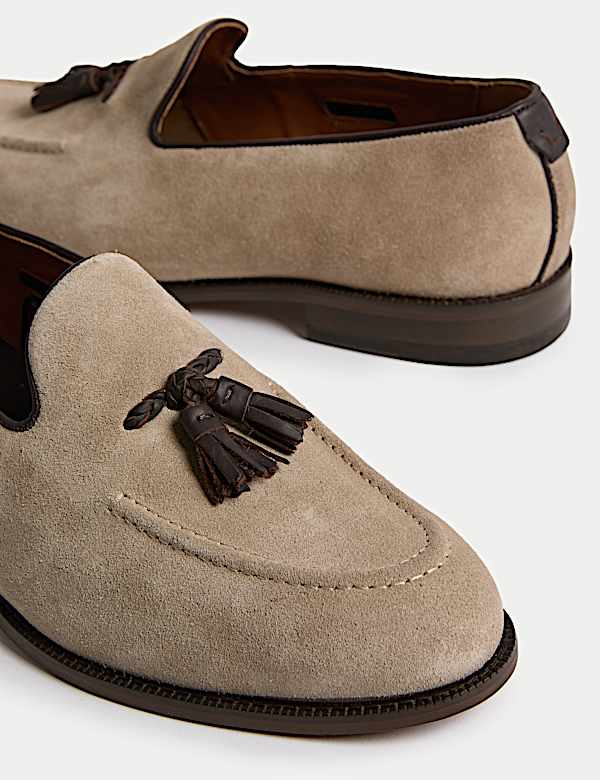 Suede Tassel Loafers - NZ