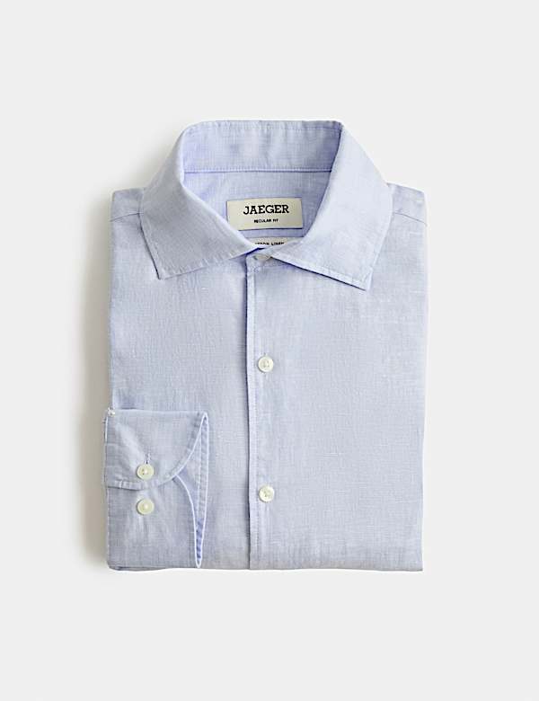 Regular Fit Luxury Linen Cotton Shirt - IT