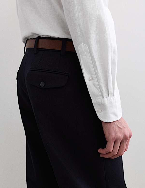 Regular Fit Luxury Linen Cotton Shirt - CZ