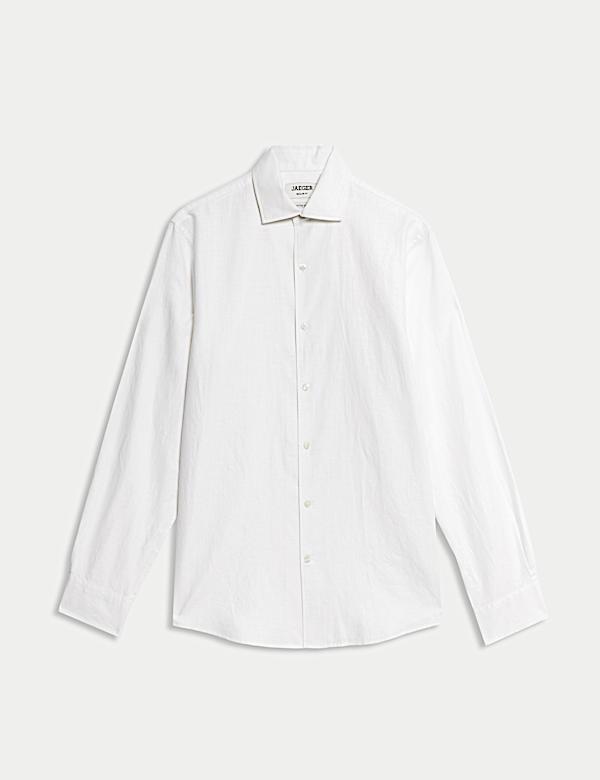 Regular Fit Luxury Linen Cotton Shirt - CZ