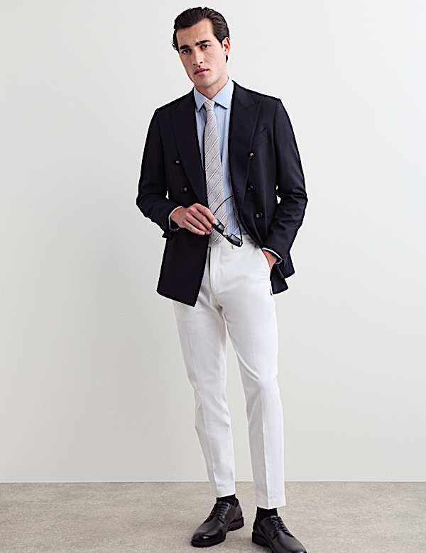 Slim Fit Pure Cotton Striped Shirt - CH