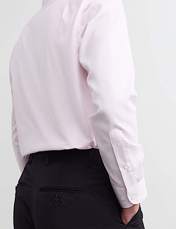 Chemise ajust&eacute;e 100 % coton &agrave; carreaux - CA