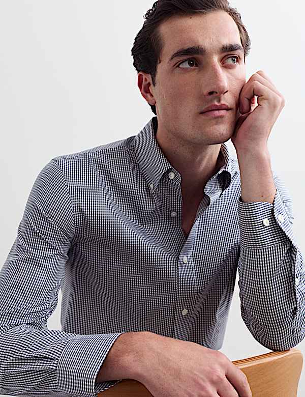 Regular Fit Pure Cotton Check Shirt - CZ