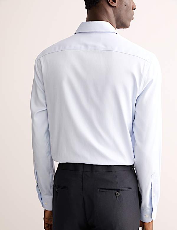Tailored Fit Luxury Cotton Textured Shirt - GR