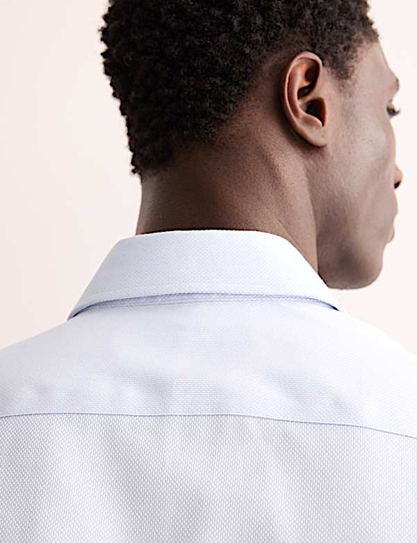 Tailored Fit Luxury Cotton Textured Shirt - GR