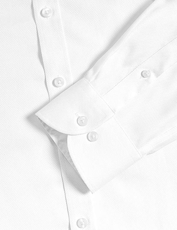 Tailored Fit Luxury Cotton Textured Shirt - CZ