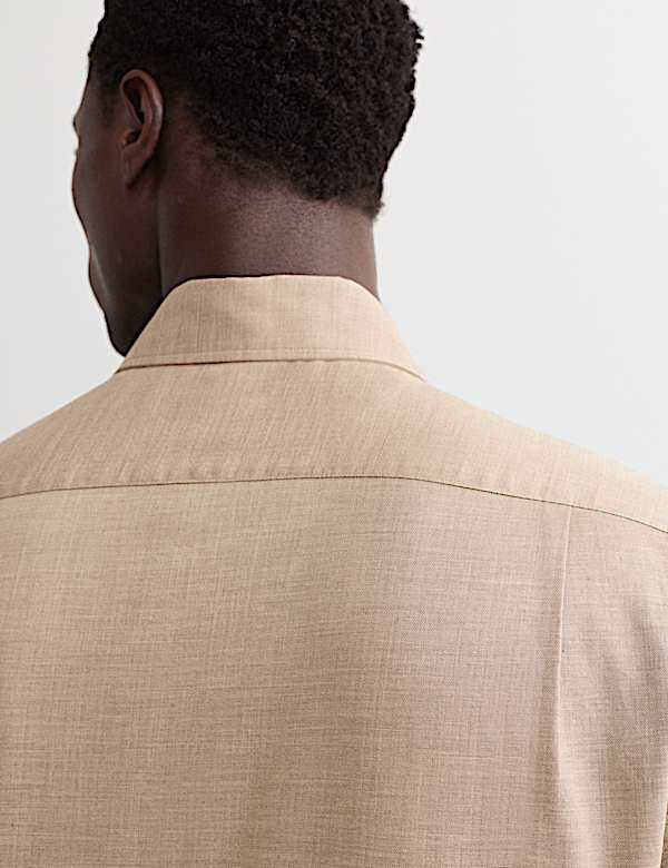 Regular Fit Luxury Pure Cotton Textured Shirt - GR