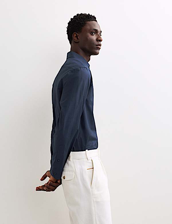 Chemise Oxford de luxe coupe standard 100 % coton - FR