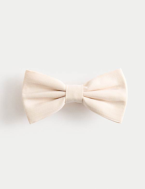 Zijden vlinderdas met structuur - BE