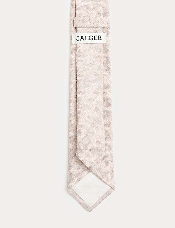 Herringbone Silk Blend Tie - GR