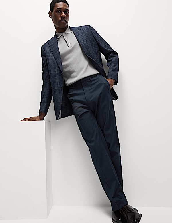 Regular Fit Smart Stretch Trousers