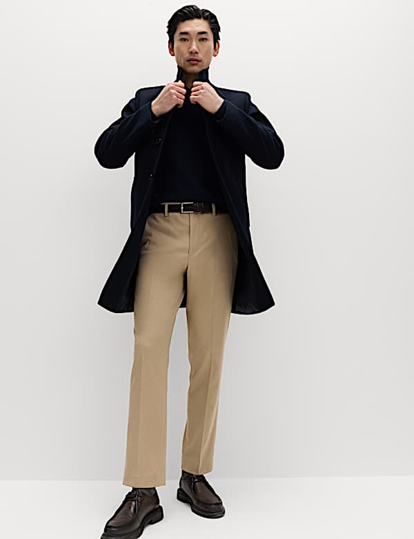 Regular Fit Smart Stretch Trousers - DE