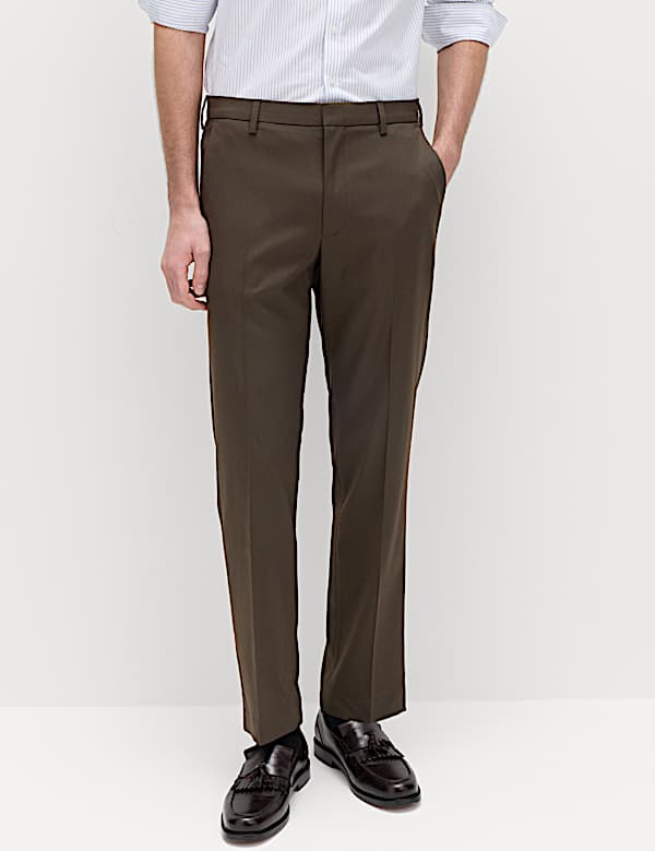 Regular Fit Smart Stretch Trousers