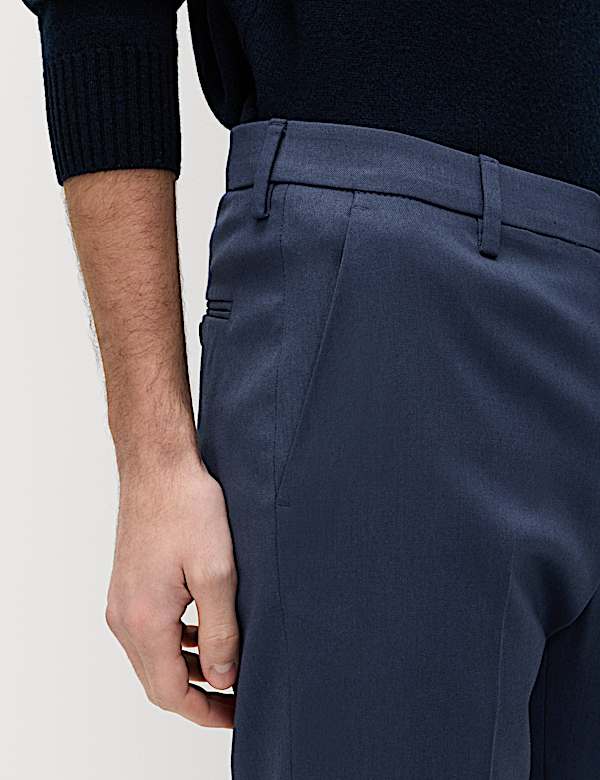 Regular Fit Smart Stretch Trousers - US