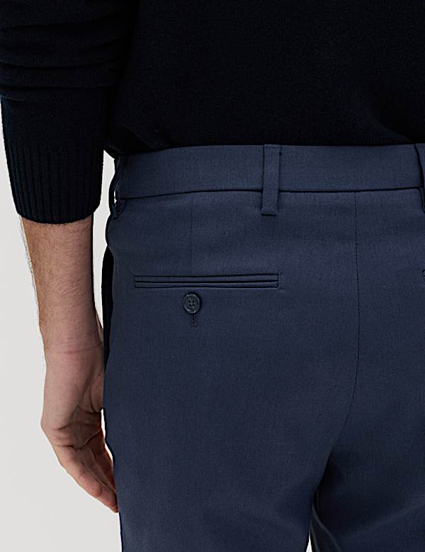 Regular Fit Smart Stretch Trousers - US