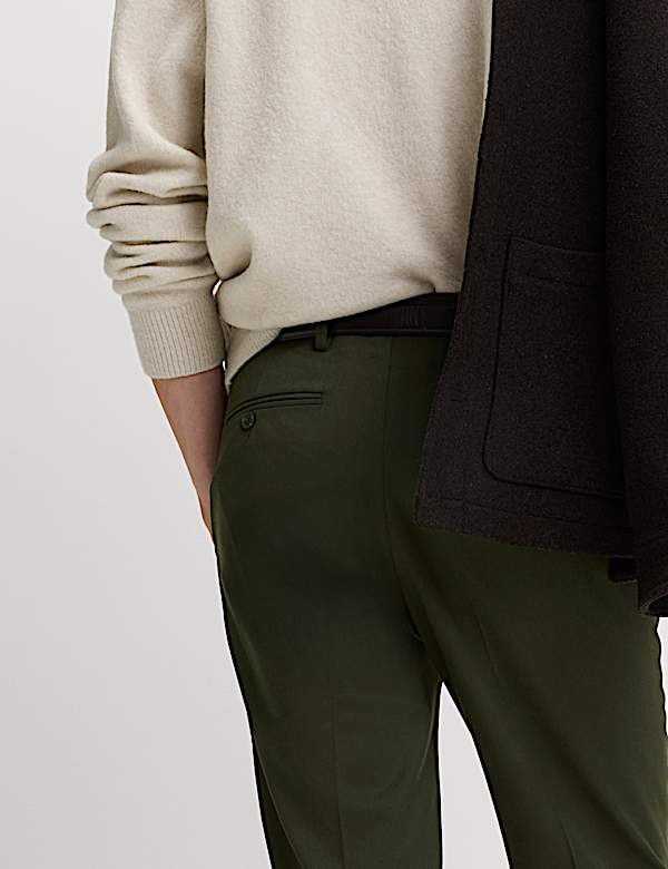 Regular Fit Smart Stretch Trousers