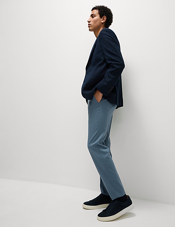 Slim Fit Stretch Smart Trousers