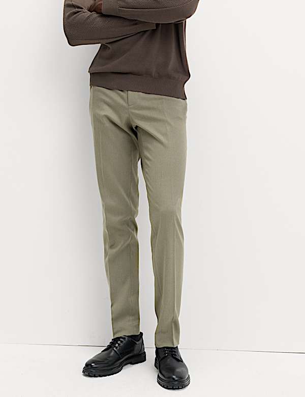 Slim Fit Smart Stretch Trousers