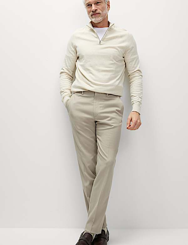 Slim Fit Stretch Smart Trousers