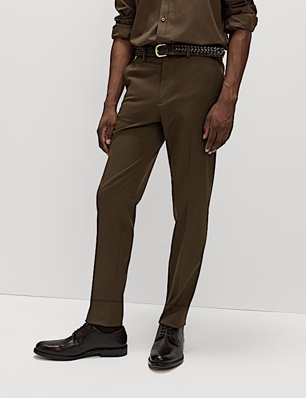 Slim Fit Smart Stretch Trousers