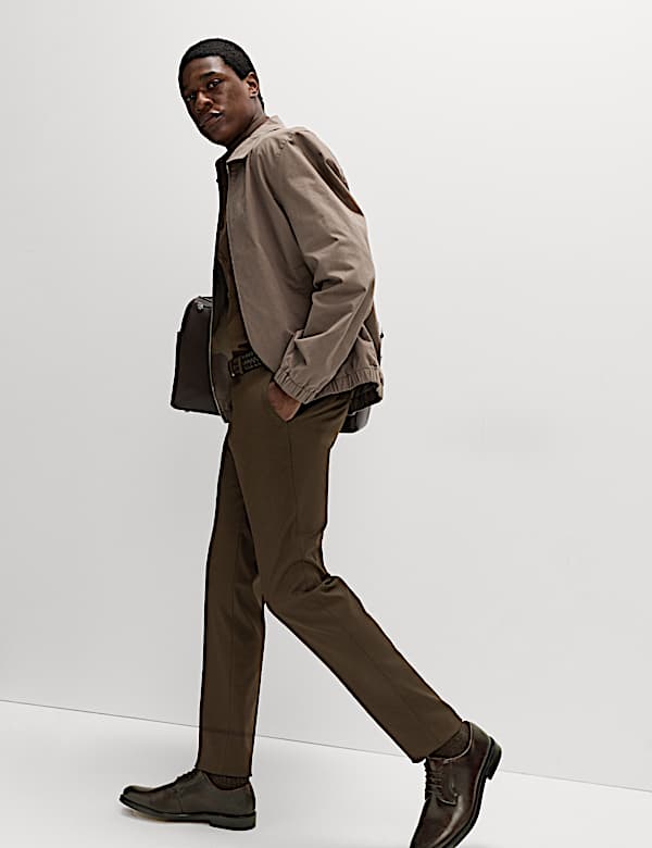 Slim Fit Smart Stretch Trousers