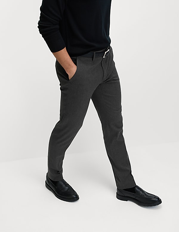 Slim Fit Smart Stretch Trousers