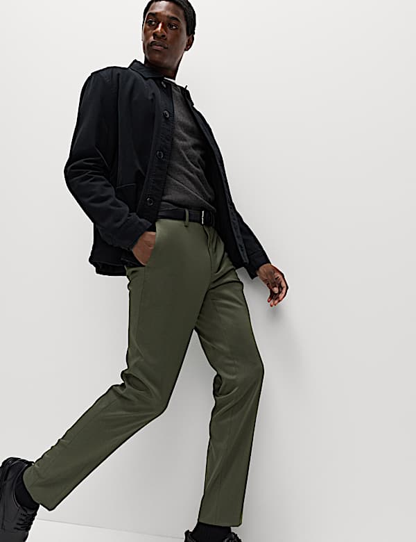 Slim Fit Smart Stretch Trousers