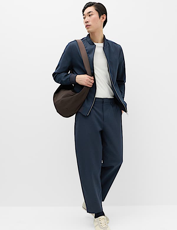 Barrel Fit Smart Twill Trousers - MV