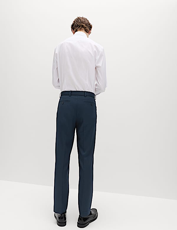 Tapered Fit Self Belt Twill Trousers - AU