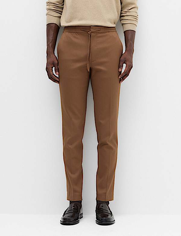 Tapered Fit Elasticated Trousers