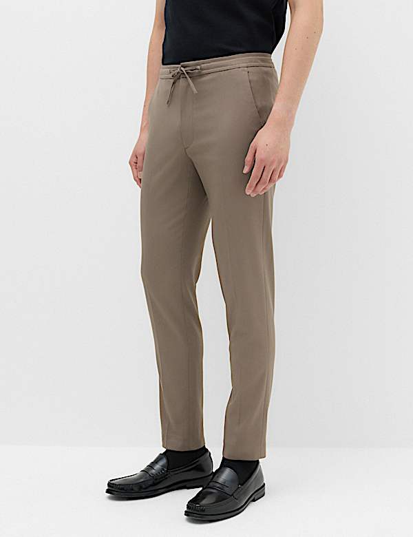 Tapered Fit Elasticated Trousers