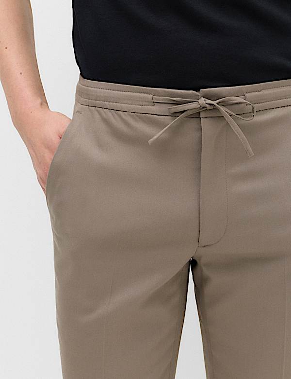 Tapered Fit Elasticated Trousers