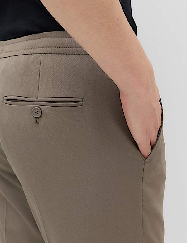 Tapered Fit Elasticated Trousers