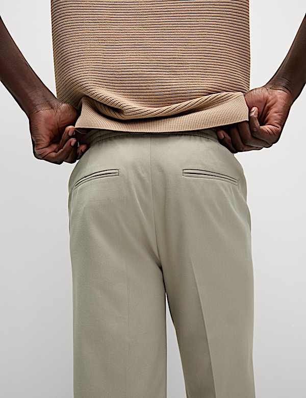 Tapered Fit Elasticated Trousers