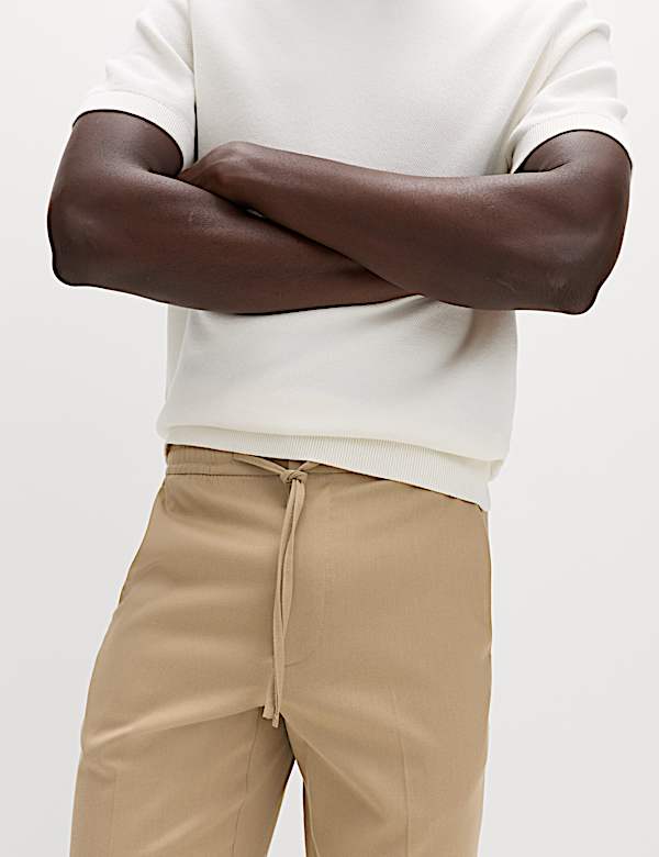 Tapered Fit Elasticated Trousers