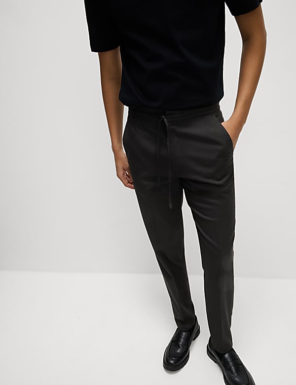 Tapered Fit Elasticated Trousers