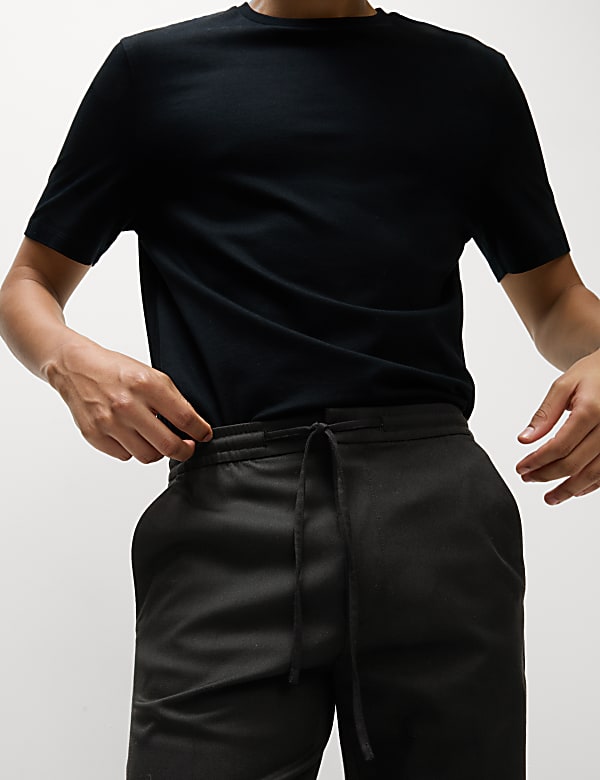 Tapered Fit Elasticated Trousers