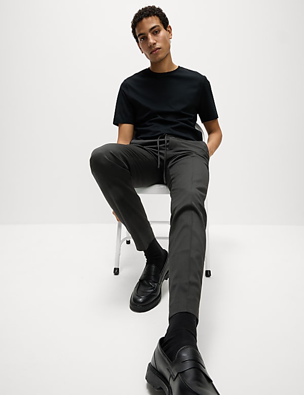 Tapered Fit Elasticated Trousers
