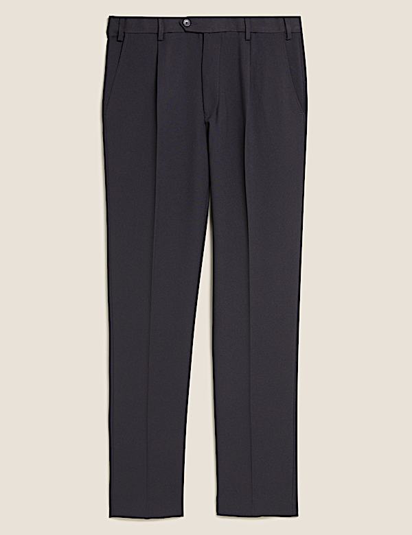 Regular Fit Single Pleat Trousers