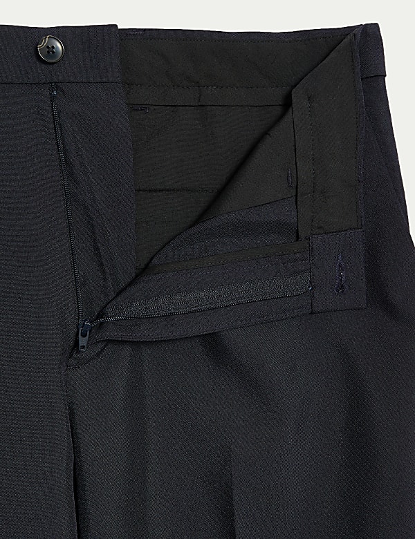 Crease Resistant Slim Fit Flexi Waist Trouser