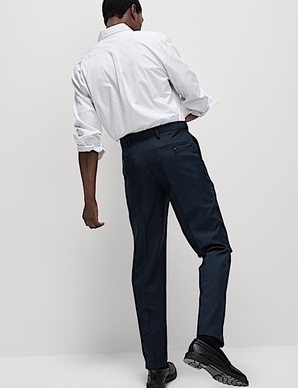 Crease Resistant Slim Fit Flexi Waist Trouser