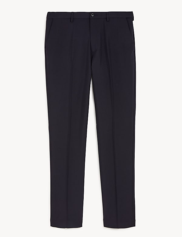 Crease Resistant Slim Fit Flexi Waist Trouser