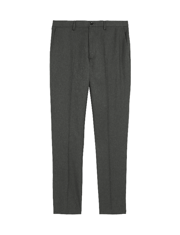 Crease Resistant Slim Fit Flexi Waist Trouser