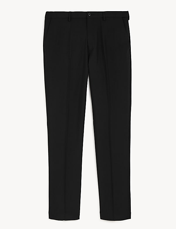 Crease Resistant Slim Fit Flexi Waist Trouser