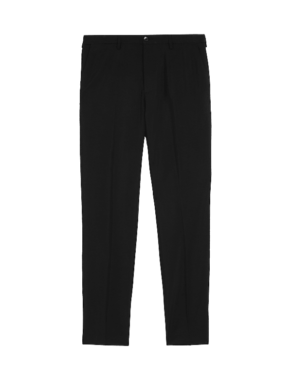 Crease Resistant Slim Fit Flexi Waist Trouser