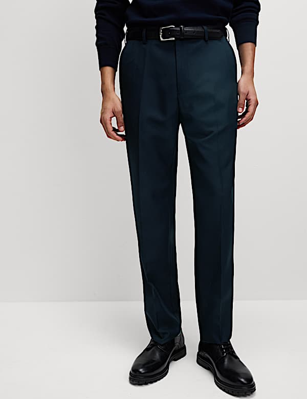 Crease Resistant Flexi Waist Trousers