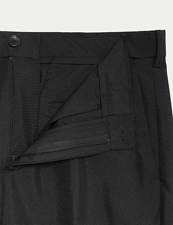 Crease Resistant Flexi Waist Trousers