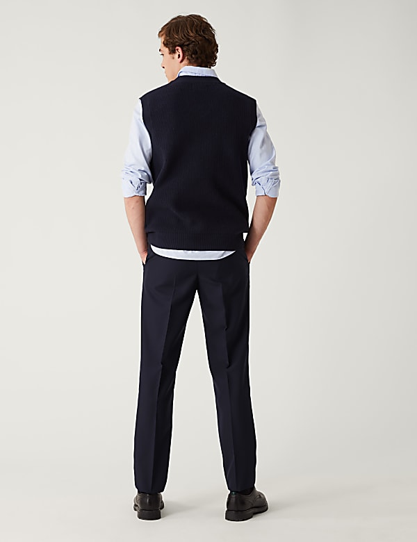 Crease Resistant Flexi Waist Trousers