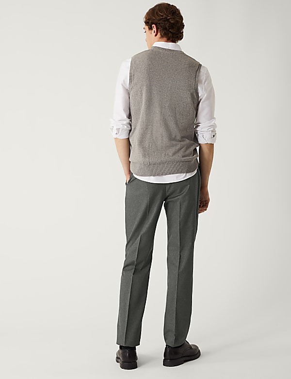 Crease Resistant Flexi Waist Trousers
